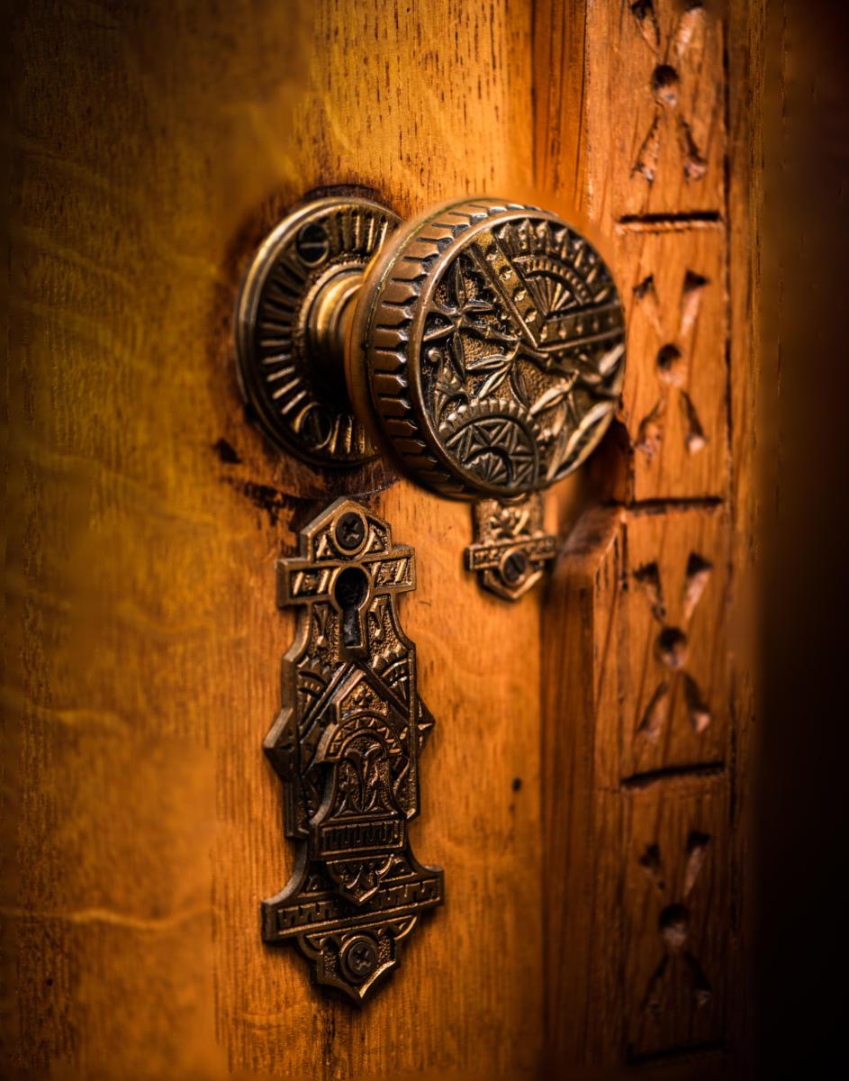 ornate doorknob
