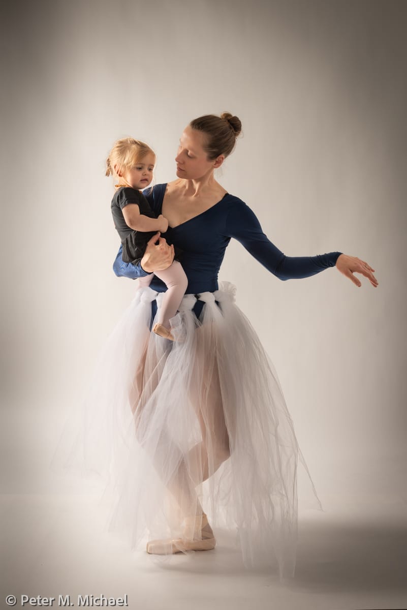 ballerina and baby portrait