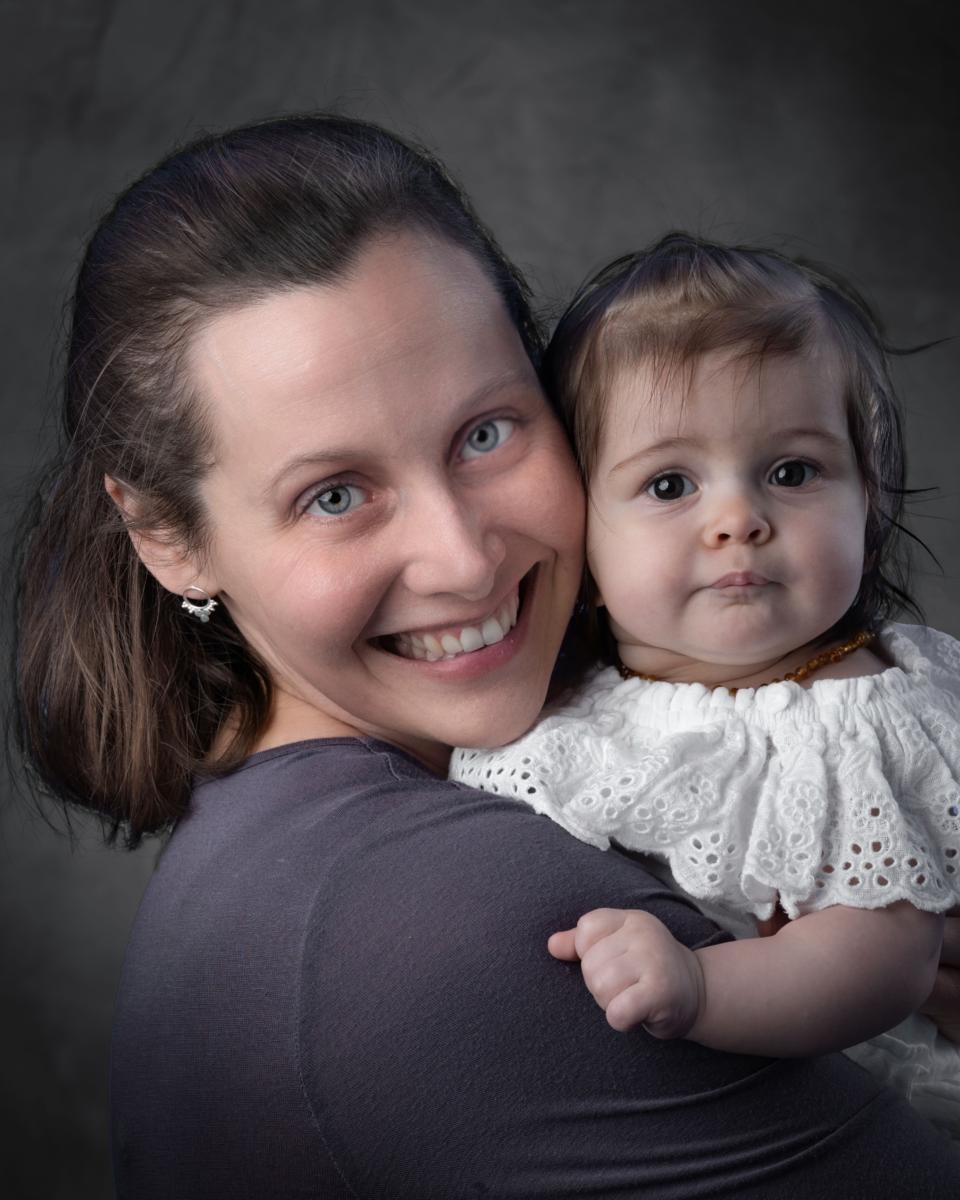 mother and child studio session