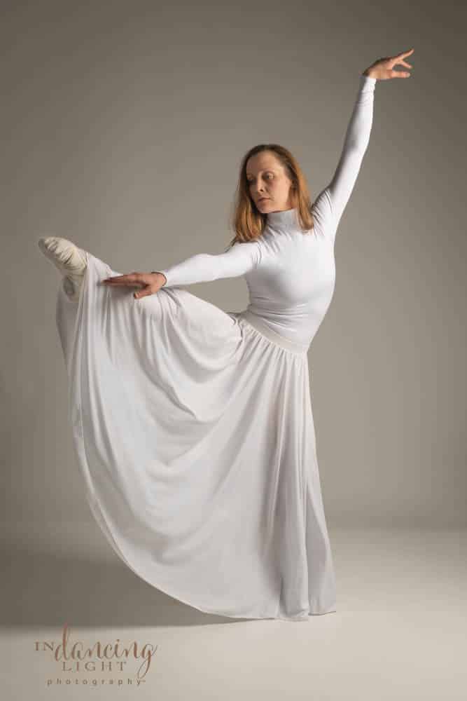 Dancer in a white dress