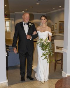 Bride with her father