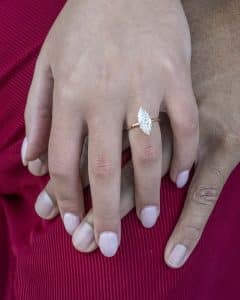 Close-up of wedding ring